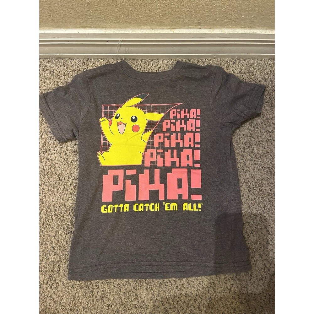 Kids Pokémon Short Sleeve Shirt XS Size 4/5 Pikachu